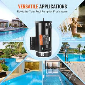 มอเตอร์ปั๊มน้ำ2แรงม้า230โวลต์56Y เฟรม7.8แอมป์3450รอบต่อนาทีปัจจัยการให้บริการ1.3ตัวเก็บประจุ50 μf/ 250โวลต์1.3หน้าแปลนแบบหมุนได้ - Product Image 6