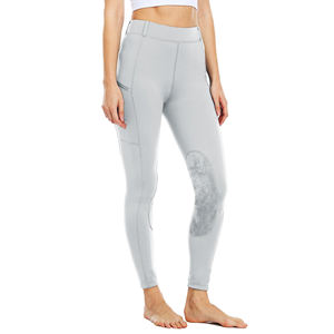 Pantalones de Montar a Caballo para Mujer con Logotipo Personalizado y Bolsillos Laterales con Cremallera para una Moda Ecuestre Elegante y Diversión al Montar a Caballo - Product Image 1