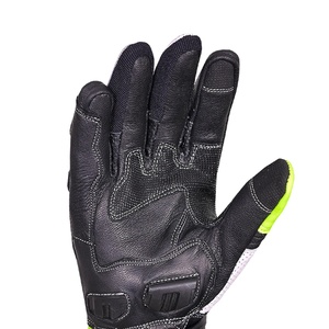 Gants de moto en cuir pour sports motorisés, course, compatibles écran tactile, pour hommes et femmes, noirs, prix de gros - Product Image 5