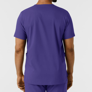 Casual Short Sleeved Woven Gradient Cardigan Scrub Uniform <b>Set</b> Nursing Work Clothes Neck Jacket <b>Doctor</b> Breathable Uniform - Product Image 2