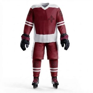 Conjunto de Uniforme de Hockey sobre Hielo con Cuello en V de RIVIAN ATLANTIC con Impresión por Transferencia de Calor, Material 100% Poliéster, Calidad Premium para Hombre - Product Image 2