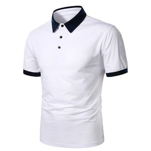 Polo en coton à manches courtes style tendance pour homme – Polo en coton PK pour l'été – Couleurs variées pour polos homme - Product Image 2