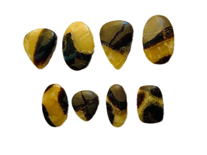 <b>TOP</b> QUALITY SEPTARIAN Cabochon Gemstone 100% Natural Yellow <b>Crystal</b> Loose Gemstone For Making Jewellery - Product Image 3