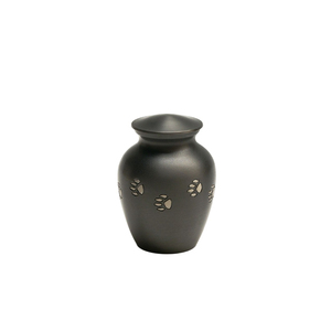 Handcrafted Durable Elegant Blue Aluminum Pet Cremation <b>Urn</b> with Paw Print Design for Dog <b>Cat</b> Ashes Secure Lid Memorial Keepsake - Product Image 5