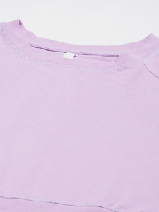 Full Customized Letter Pattern Women Summer Eco-Friendly Fleece Tracksuit Hot Sale 100% Cotton Material Pullover T-Shirt <b>Set</b> - Product Image 5