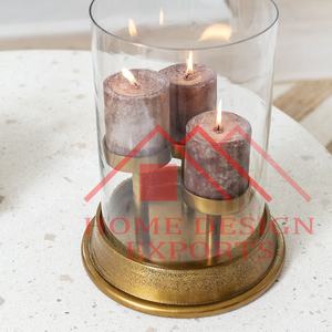 Hot Selling Glass <b>Candle</b> T-Light Holder Unique Design Metal Candlestick Holder for Wedding Decorations & Table Centerpiece - Product Image 4