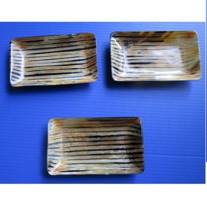 Bandeja para Servir Alimentos de Cuerno de Búfalo, Diseño Nuevo, Vajilla de Cuerno de Búfalo, Bandejas Rectangulares para Servir, Precio Económico, por AZ Handicrafts - Product Image 2