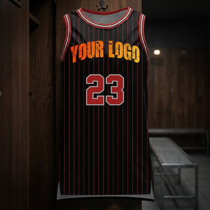 Basketball Jacket <b>Top</b> <b>Vest</b> Quick Dry Breathable Jersey Polyester Sportswear Custom Logo Unisex Sleeveless OEM Service Training - Product Image 3