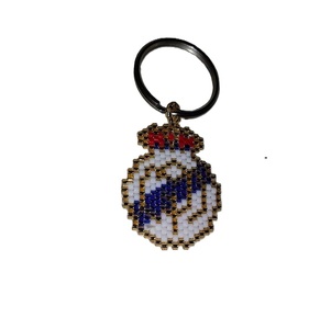MULTI CRAFT Handmade Seed Beads Christmas Keychain Eco-Friendly Decorative Embroidery Strap Customizable Personalized <b>Key</b> <b>Ring</b> - Product Image 1