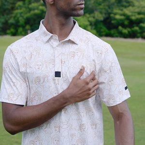 Chemises de golf pour hommes de haute qualité, originales, sportives, coupe ajustée, personnalisables, multicolores, avec logo numérique imprimé par transfert thermique, anti-plis - Product Image 3