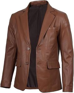 Wholesale Designer Men Genuine <b>Leather</b> Coat for Belt Single Breasted Button Reversible Eco-Friendly Formal Wear - Product Image 3
