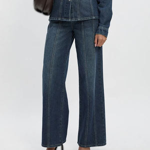 Pantalones Vaqueros Rectos Vintage para Mujer, Transpirables, Ecológicos, de Alta Calidad, Personalizables, Venta al Por Mayor, Fabricante, Exportación - Product Image 6