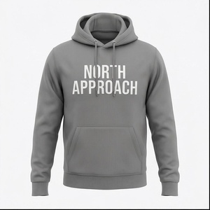 Hoodie surdimensionné élégant pour homme, design vintage délavé avec poche avant, confortable, personnalisable pour l'hiver. - Product Image 1