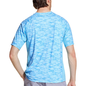 Camisetas de Manga Corta para Hombre, Sublimadas, de Poliéster y Spandex Suave, de Alta Calidad, para Natación y Gimnasio, Nueva Llegada, Gran Venta - Product Image 3
