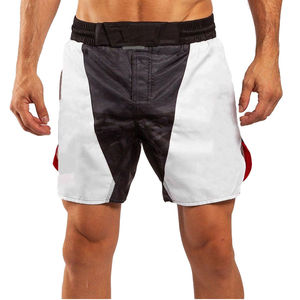 Shorts de Lucha MMA con Logotipo Personalizado al por Mayor para Hombre, Impresión por Transferencia de Calor, Elásticos, Transpirables, 100% Poliéster, para Fitness - Product Image 1