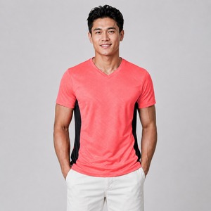 เสื้อยืดแฟชั่นสตรีท แขนกุด คอวี ผู้ชาย ผ้าฝ้าย 100% เสื้อยืดน้ำหนักเบา แฟชั่นเสื้อยืดคอวี ผู้ชาย เสื้อผ้าผู้ชาย - Product Image 1