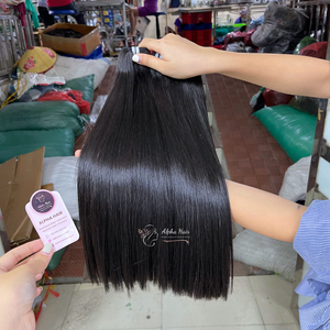 Cabello vietnamita sin procesar Color natural Premium Mirror Bone Extensiones de cabello liso Peluca frontal Cutícula Cabello alineado Peluca Bob - Product Image 4