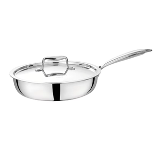 Poêle à frire en acier inoxydable 304 de qualité supérieure, 24 cm, surface antiadhésive pour faire saisir, sauter et griller - Product Image 1