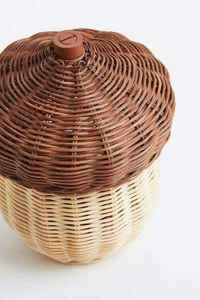 Panier à fruits en rotin fait main, décoration naturelle et écologique pour la maison, chambre d'enfant, en provenance du Vietnam - Product Image 4