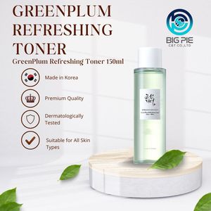 Tónico Facial Refrescante de Ciruela Verde Coreano con AHA + BHA, Botella de 150 ml, OEM ODM - Product Image 1