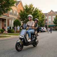 Unigogo U13, Motocicleta Eléctrica de 48V 500W, Scooter con Neumáticos de 14 Pulgadas, Movilidad Urbana