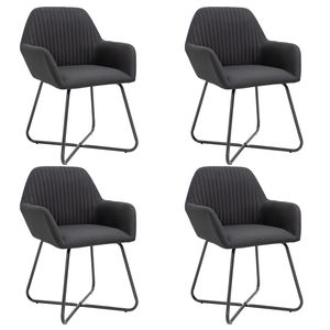 Juego de 4 Sillas de Comedor Negras - Product Image 1