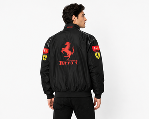 ชุดแข่งรถฤดูร้อน F1 Ferrier A169 พิมพ์ลายแบบ Heat-Transfer แขนยาวลำลอง ผ้าฝ้าย % ป้องกันรังสียูวี สำหรับนักปั่นจักรยานและนักขี่มอเตอร์ไซค์ - Product Image 3