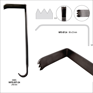 Retractor HIBBS Manual de Acero Inoxidable DIVIED INTERNATIONAL AI-GAS-0005 para Cirugía Ortopédica de Columna Vertebral, Certificado CE Clase I - Product Image 2