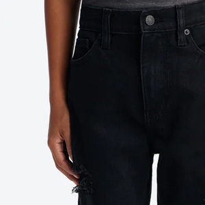 High Quality Design Boys Solid Color Ripped Design Pants With <b>Denim</b> <b>Material</b> OEM Service Design For Bulk Buyers With Custom Logo - Product Image 2