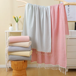Premium Stripe Towels Wholesale Bulk Supplier | Soft Absorbent Cotton Stripe Towels Manufacturer Striped Cotton striped Towels - Product Image 5