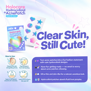 Parches Hidrocoloides para el Acné Jabs Holocare – Diseño Holográfico, 8 Parches x 10 Sobres - Product Image 4