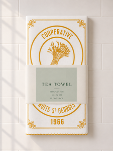 Mustard <b>Yellow</b> Printed Kitchen <b>Tea</b> <b>Towel</b> | Vintage Wheat & Farmhouse Design Dish <b>Towel</b> | Decorative Cotton Kitchen Hand <b>Towel</b> - Product Image 4