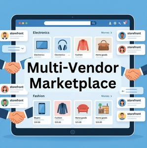 Plataforma de Desarrollo de Mercado Multivendedor para Negocios de Comercio Electrónico y Redes de Tiendas en Línea - Product Image 1