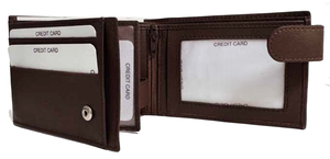 Portefeuille court en cuir véritable vintage de qualité supérieure avec blocage RFID pour hommes, option multicolore, service OEM et grande capacité - Product Image 4