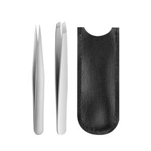 Pinzas de Cejas de Acero Inoxidable de Alta Precisión con Punta Curva, Reutilizables, Ligeras y Seguras, para Depilar y Recortar las Cejas - Product Image 1