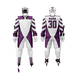 Maillot de hockey sur glace, pantalon et chaussettes assortis, uniforme sportif athlétique, vêtements d'entraînement et de compétition légers et anti-humidité - Product Image 1