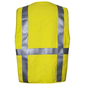 Gilet de sécurité réfléchissant respirant en polyester OEM, vêtements de travail haute visibilité pour les travailleurs de la construction, industriels, routiers et extérieurs - Product Image 2