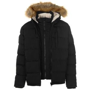 Chaqueta Acolchada con Capucha a Prueba de Viento Personalizada OEM para Hombre, Invierno, Camuflaje, Patchwork, Reversible, Impermeable y Transpirable - Product Image 6