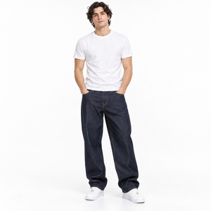 Classic Baggy <b>Jeans</b> <b>Men</b> <b>Relaxed</b> Loose <b>Fit</b> Denim Pants Cargo Style Streetwear Fashion Casual <b>Jeans</b> Manufacturer - Product Image 1