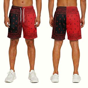 Tropical <b>Leaf</b> Beach Running Lightweight Breathable Athletic Vacation Sports Sublimation Mesh Shorts - Product Image 2