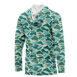 Sweat à capuche de pêche pour homme, sur mesure, haute qualité, nouvelle arrivée, 100% polyester, protection solaire UPF - Product Image 4
