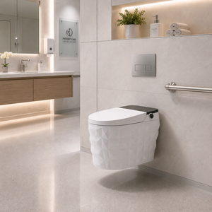 Inodoro Inteligente de Cerámica Wismart 102 con Drenaje en Forma de S, Montaje en el Suelo, Funcionamiento Automático, Luz Nocturna, Garantía de 5 Años, para Hoteles y Hospitales - Product Image 6
