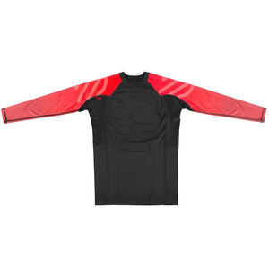 Rashguard court personnalisé OEM ODM imprimé sérigraphié Arts martiaux BJJ MMA Fitness Gym Respirant Anti-humidité Séchage rapide - Product Image 3