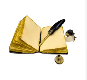 สมุดบันทึกหนังวินเทจพิมพ์ลาย UV สมุดวาดเขียนลายต้นไม้แห่งชีวิตวิบวับ พร้อมกระดาษขอบหยักแบบโบราณ สมุดบันทึกส่วนตัวเย็บด้วยด้าย - Product Image 5