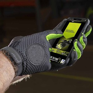 High Dexterity Flex Fit Polyurethane Palm Mechanic <b>Gloves</b> Back of Finger <b>Pvc</b> Reinforcement Durability Hand Safety Work <b>Gloves</b> - Product Image 6