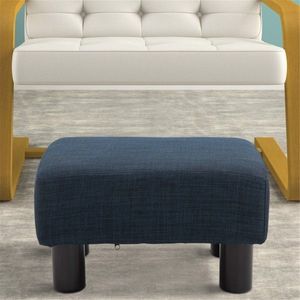 Poggiapiedi Moderno e Confortevole in Plastica e Tessuto per Soggiorno, Camera da Letto, Cucina, Hotel - Product Image 4
