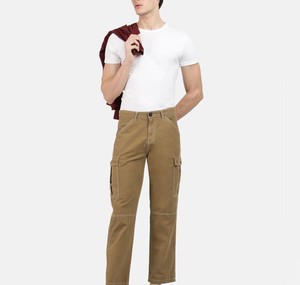 Pantalon cargo pour homme, tendance, confortable, respirant, léger, en polyester/coton, fermeture à cordon, haute qualité - Product Image 1