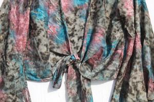 Nouvel arrivage de haut portefeuille Boho Tie Top Bohemian Bell Sleeve Plus Size Fairy Core Wrap Blouse Hippie Tops pour les femmes - Product Image 3