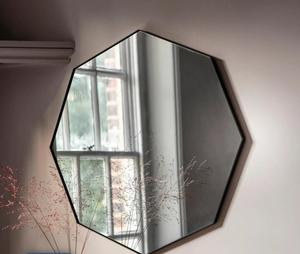 Hexagon Wall <b>Mirror</b> Glass Framed Minimalist Decorative <b>Mirror</b> for Living Room Bedroom - Product Image 5