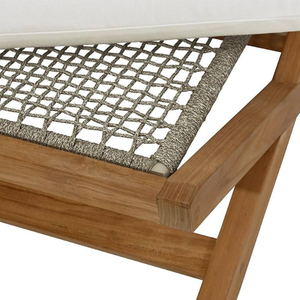 เก้าอี้ออตโตมันดีไซน์มินิมอลสำหรับสวน ทำจากโครงไม้สัก เหมาะสำหรับเฟอร์นิเจอร์บ้าน - Product Image 5